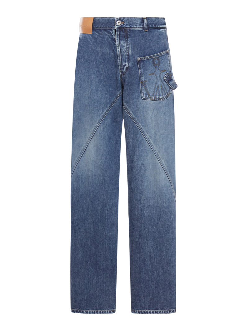 J.W.Anderson Men Workwear Jeans With Off-Centralized Closure J.W. ANDERSON
