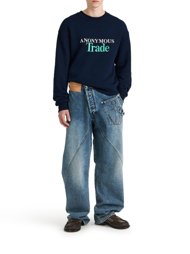 J.W.Anderson Men Workwear Jeans With Off-Centralized Closure J.W. ANDERSON