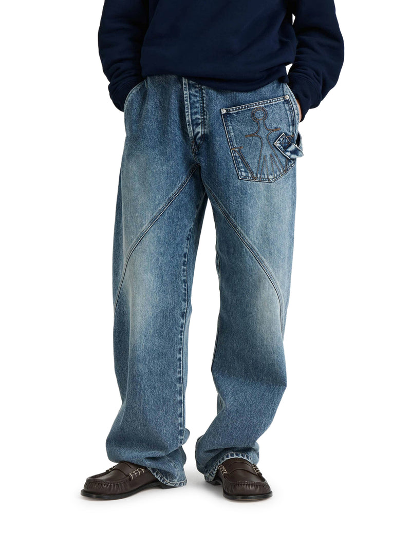 J.W.Anderson Men Workwear Jeans With Off-Centralized Closure J.W. ANDERSON