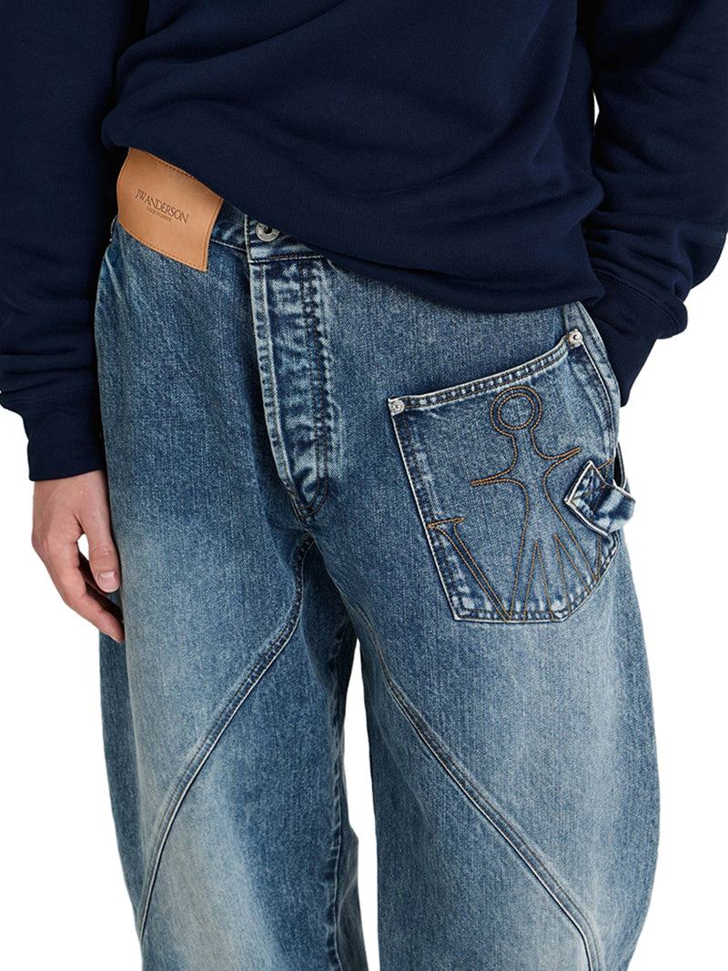 J.W.Anderson Men Workwear Jeans With Off-Centralized Closure J.W. ANDERSON