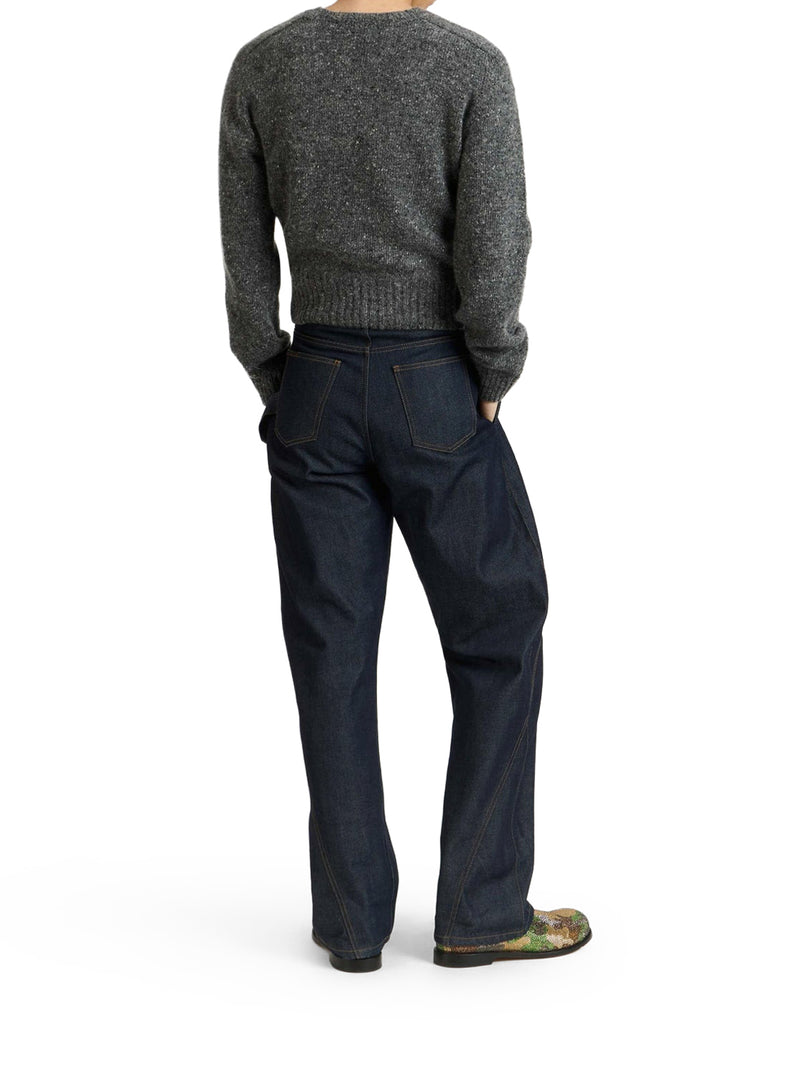 J.W.Anderson Men Workwear Jeans With Off-Centralized Closure J.W. ANDERSON