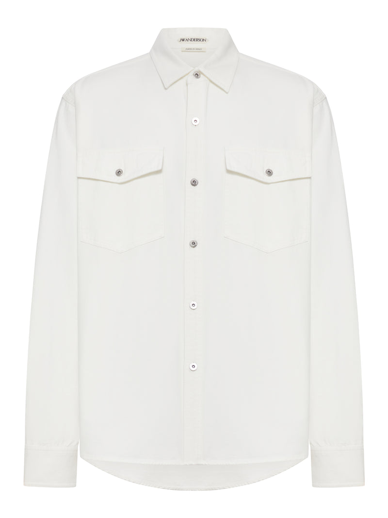 J.W.Anderson Men Oversized Denim Shirt J.W. ANDERSON