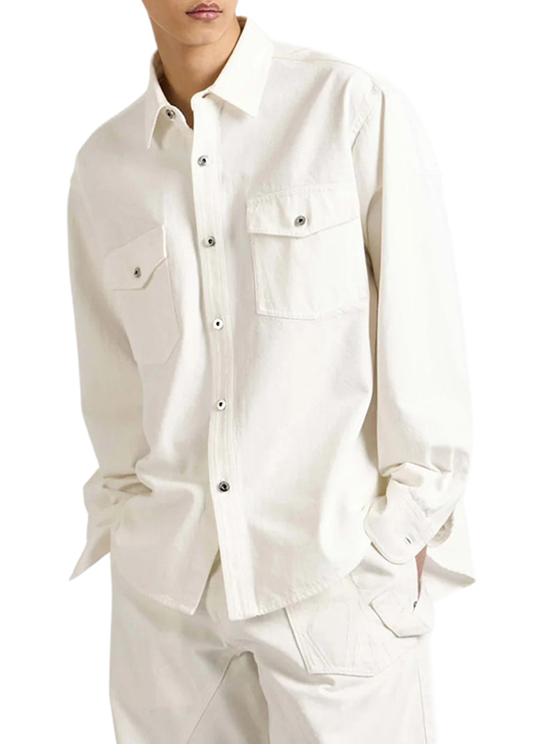 J.W.Anderson Men Oversized Denim Shirt J.W. ANDERSON