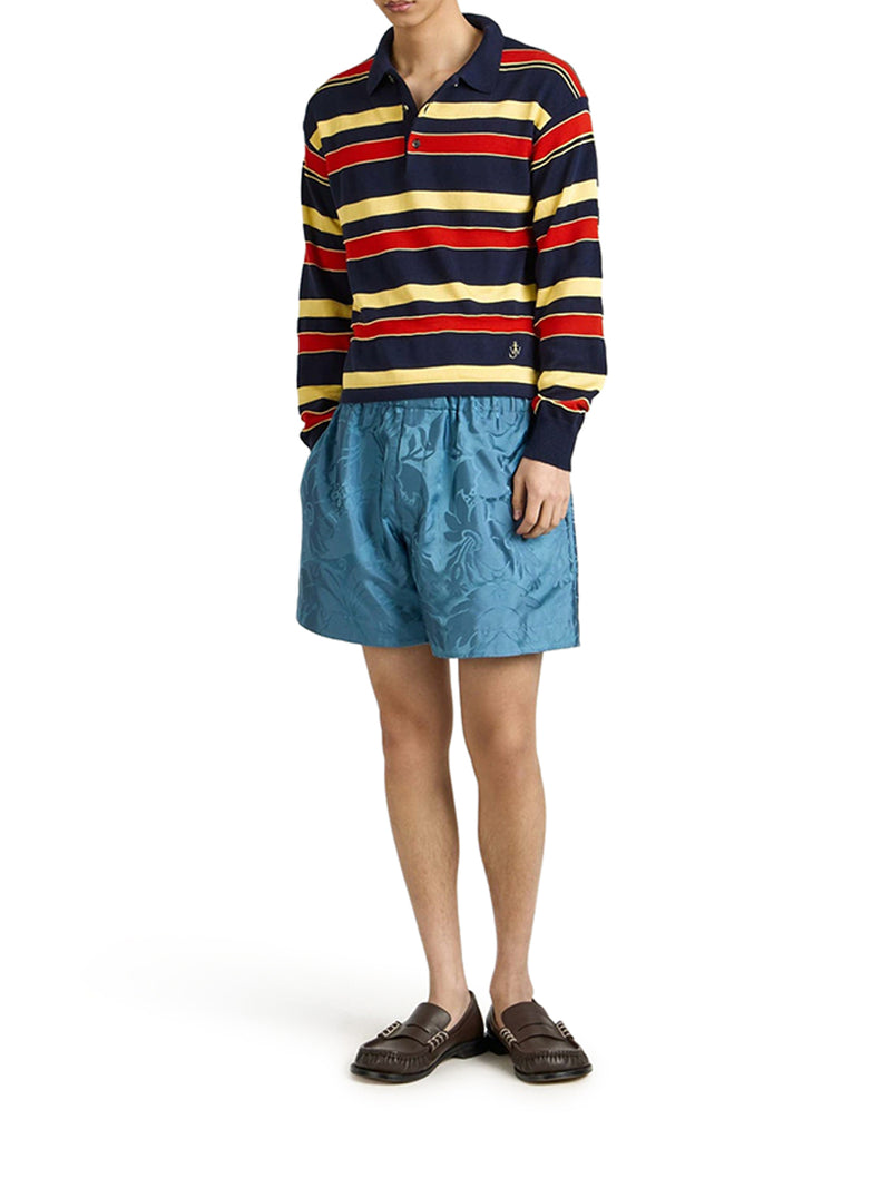 J.W.Anderson Men Striped Knitted Rugby Polo J.W. ANDERSON