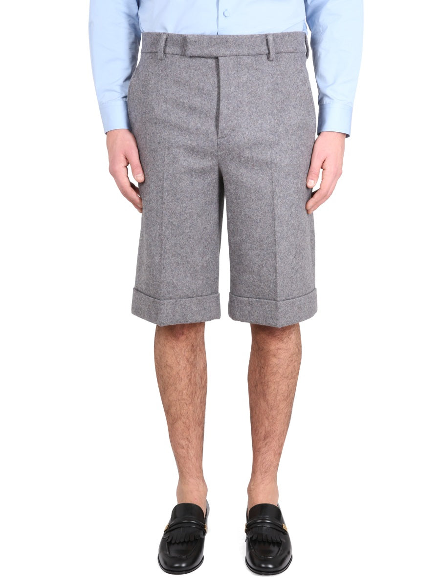 Gucci Men Melange Cloth Shorts GUCCI