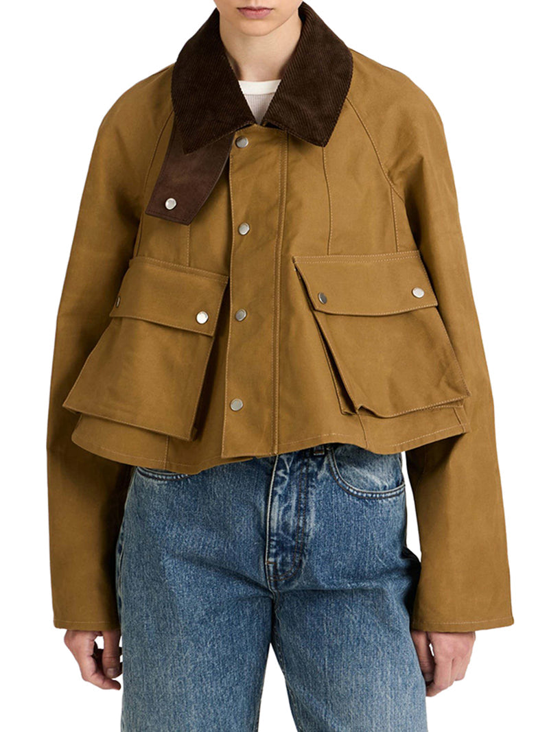 J.W.Anderson Women Barn Jacket In Waxed Cotton J.W. ANDERSON