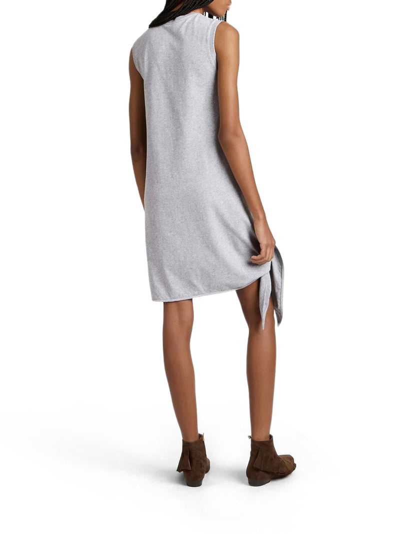 J.W.Anderson Women Knotted Hem Dress In Medium Grey Mélange J.W. ANDERSON