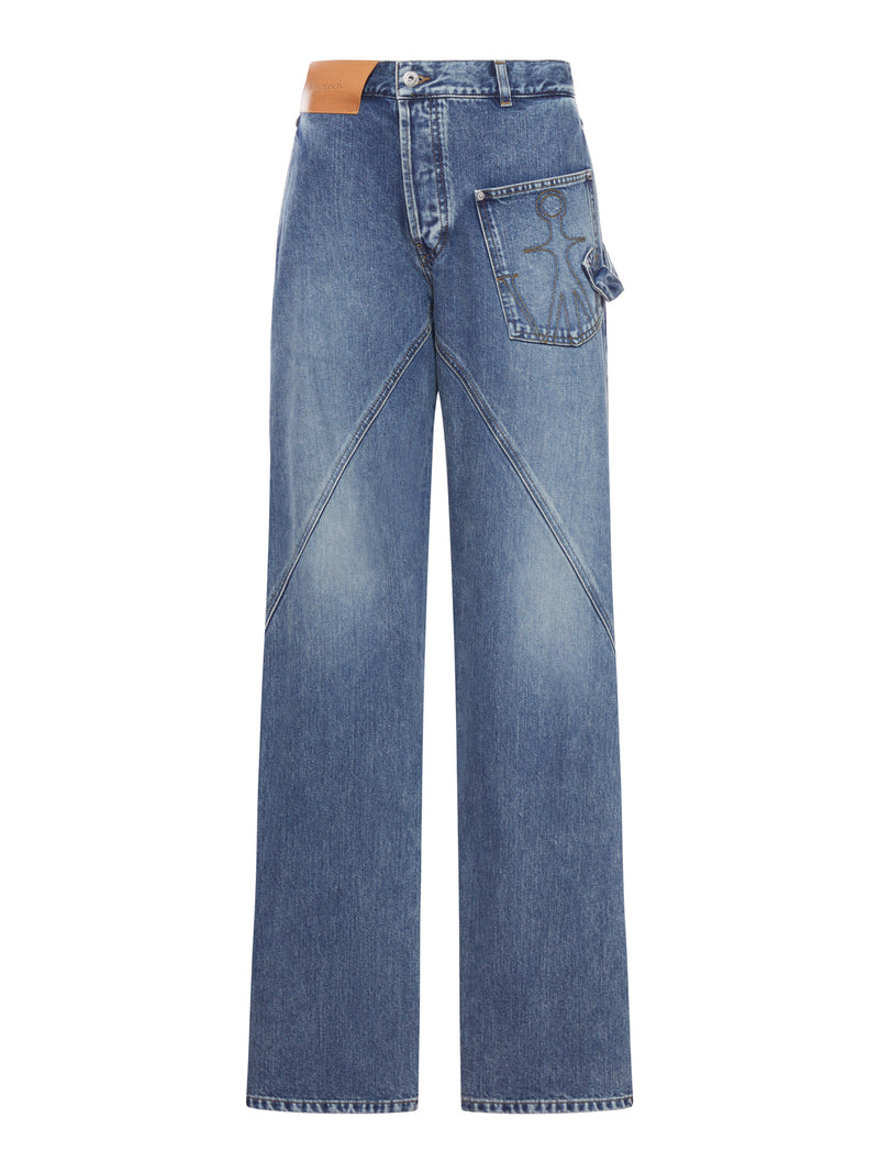 J.W.Anderson Women Workwear Jeans With Off-Centralized Closure J.W. ANDERSON