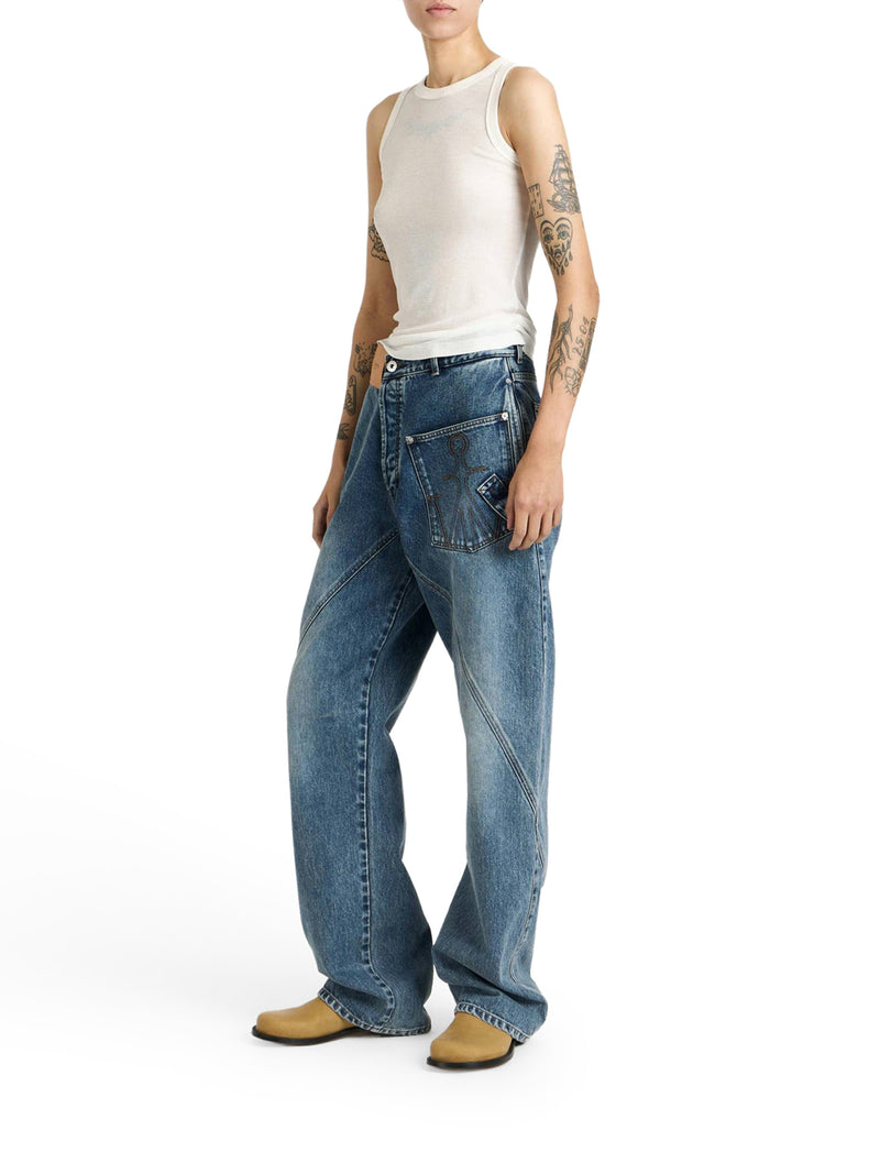 J.W.Anderson Women Workwear Jeans With Off-Centralized Closure J.W. ANDERSON