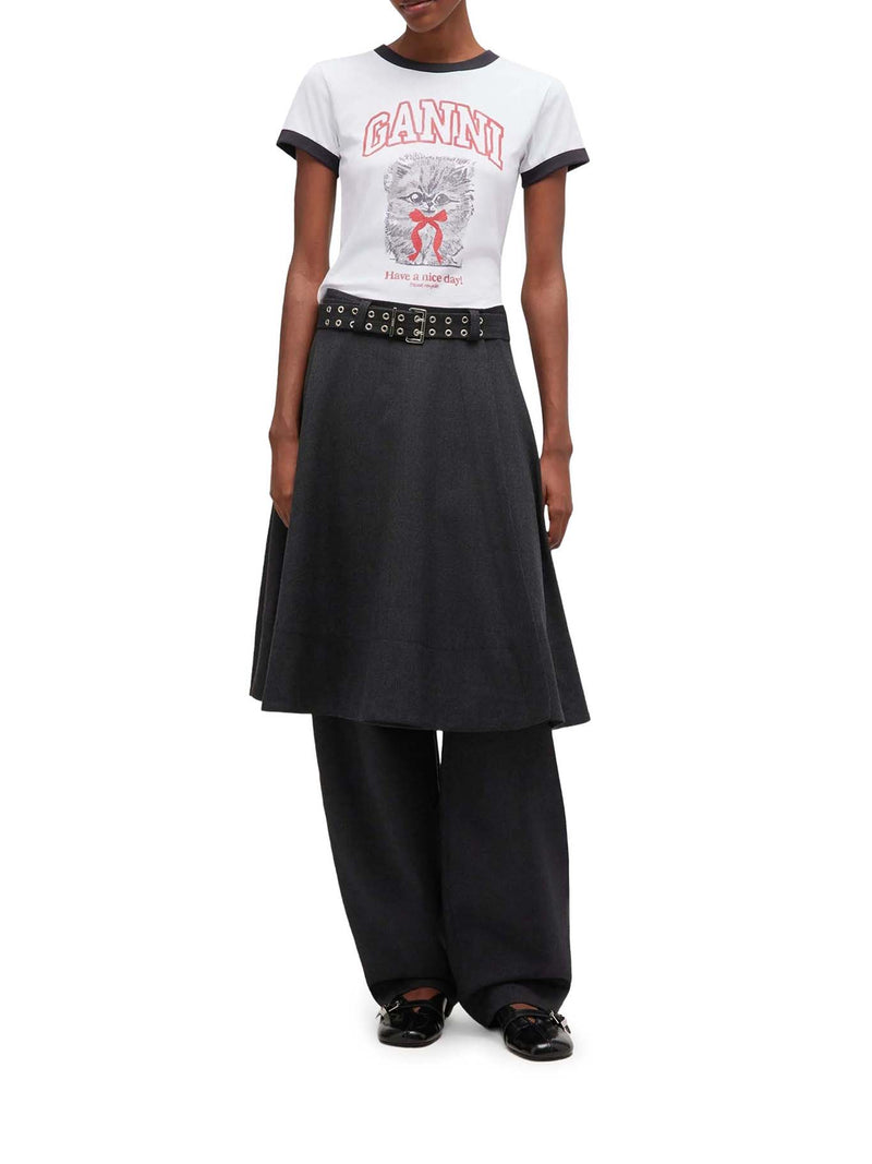 Ganni Women Short-Sleeved T-Shirt With Print GANNI