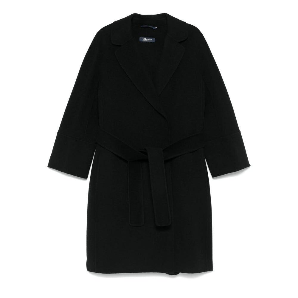 'S Max Mara Black Coats - Double Breasted & Peacoats Women S MAX MARA