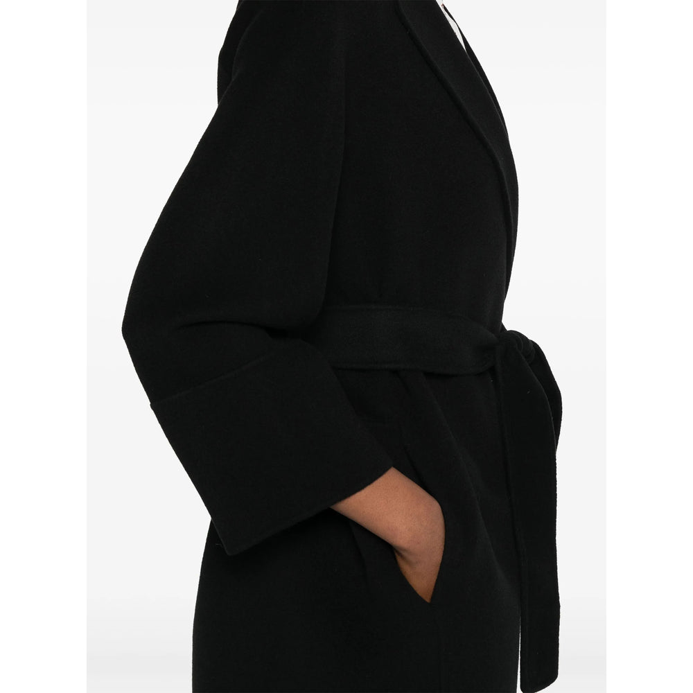 'S Max Mara Black Coats - Double Breasted & Peacoats Women S MAX MARA