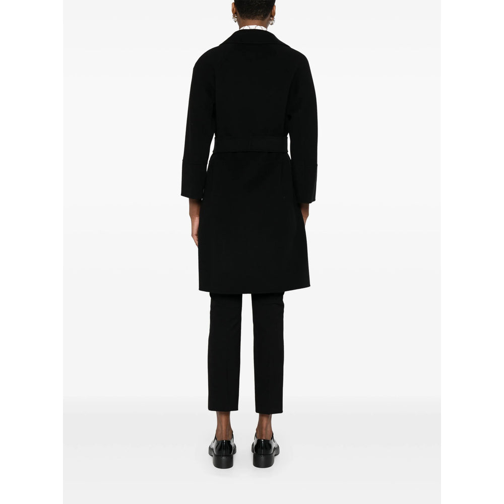 'S Max Mara Black Coats - Double Breasted & Peacoats Women S MAX MARA