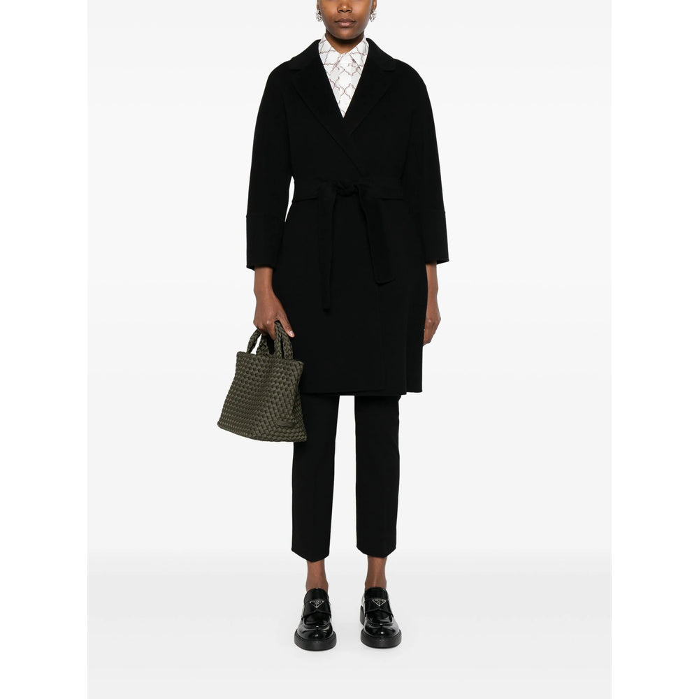 'S Max Mara Black Coats - Double Breasted & Peacoats Women S MAX MARA