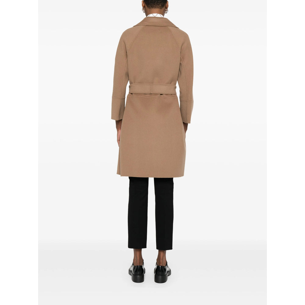 'S Max Mara Brown Coats - Double Breasted & Peacoats Women S MAX MARA