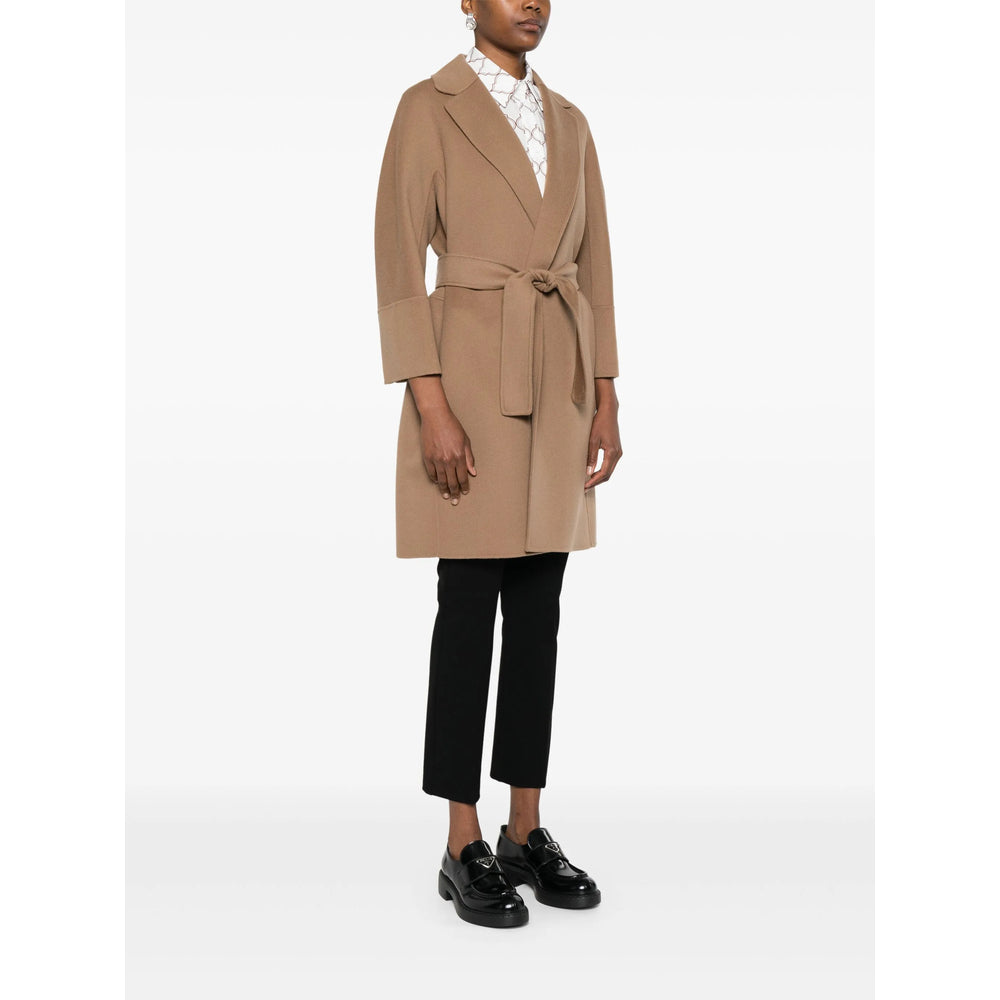 'S Max Mara Brown Coats - Double Breasted & Peacoats Women S MAX MARA