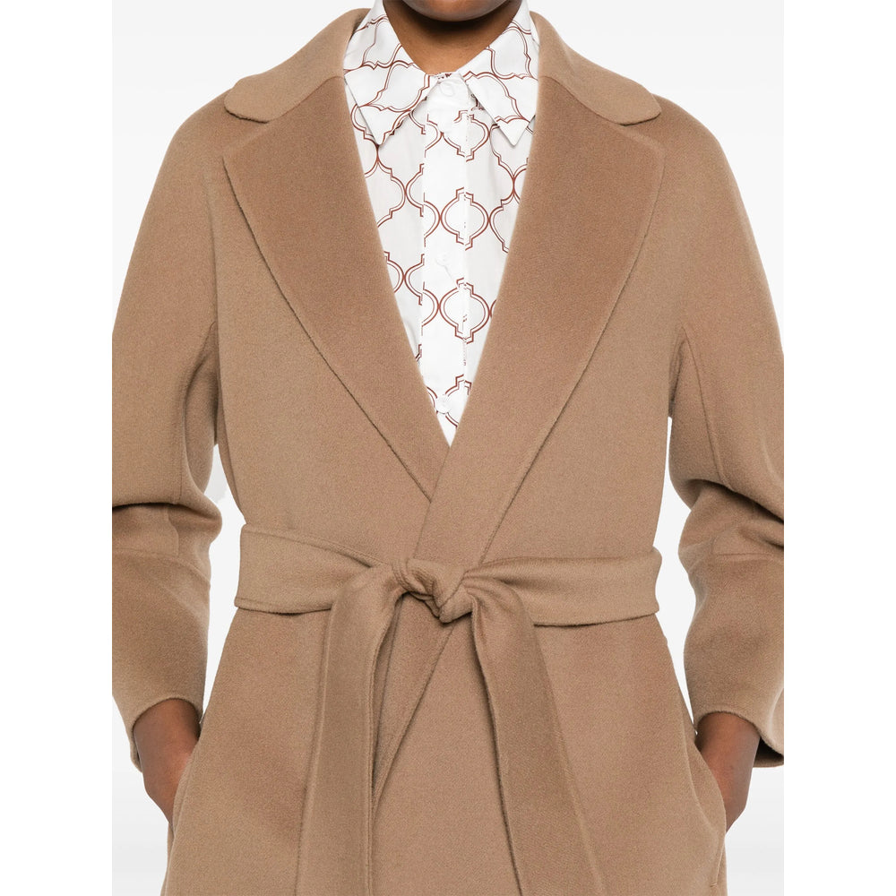 'S Max Mara Brown Coats - Double Breasted & Peacoats Women S MAX MARA