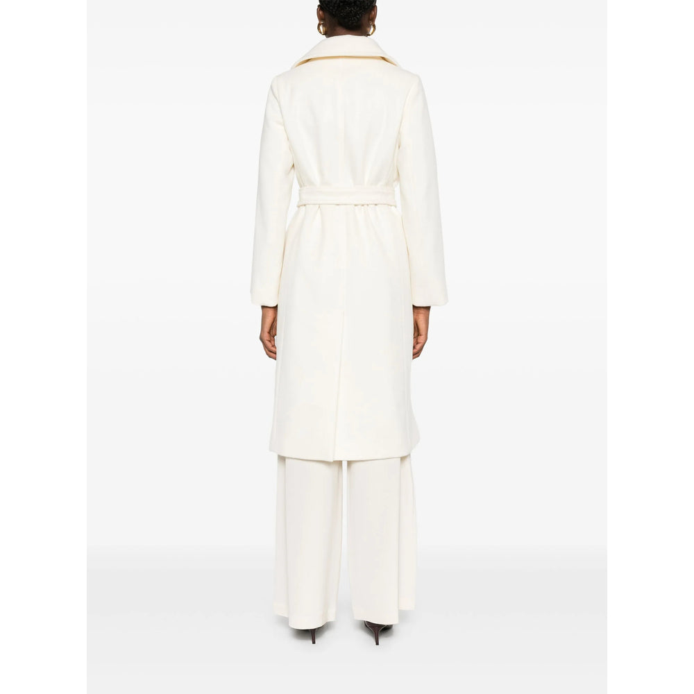 Max Mara Studio White Coats - Double Breasted & Peacoats Women MAX MARA STUDIO