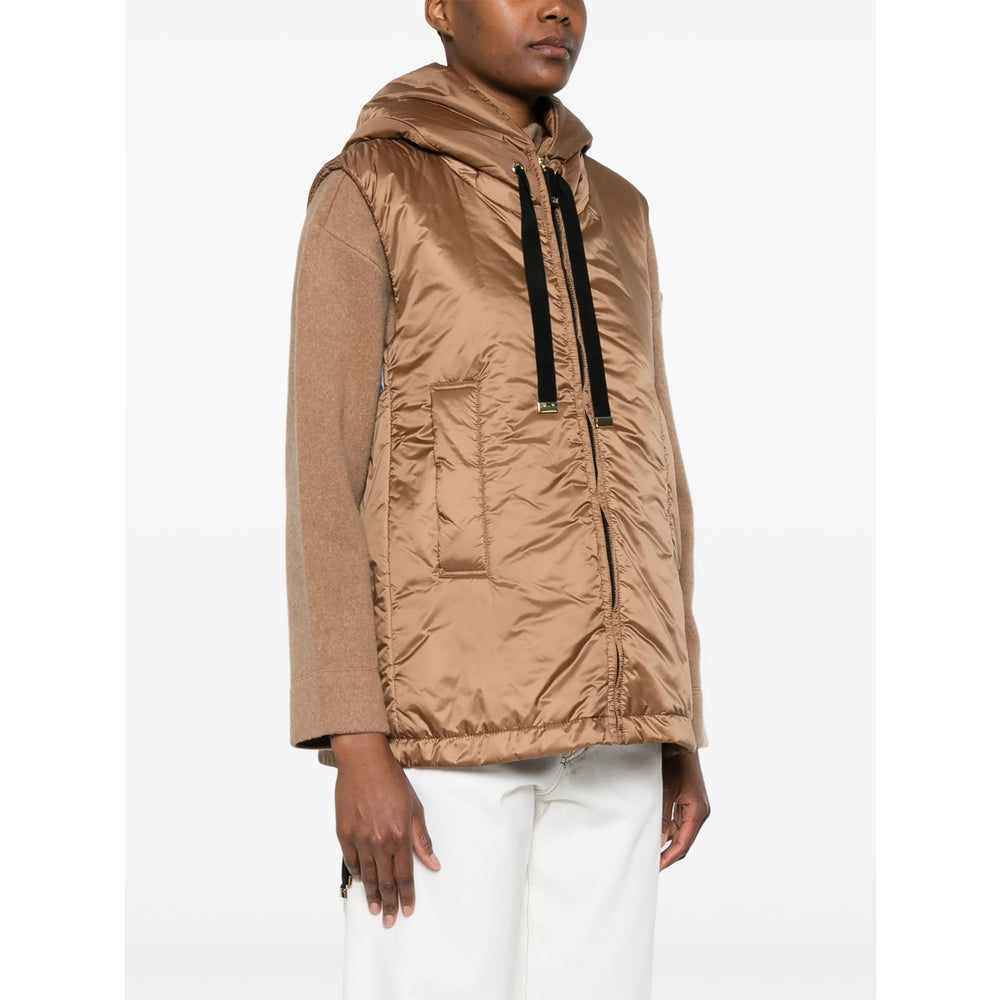 Max Mara The Cube Brown Jackets - Waistcoat & Gilets Women MAX MARA THE CUBE