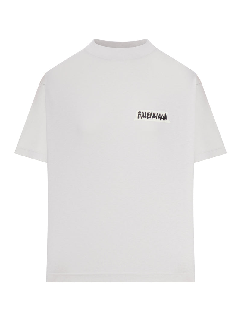Balenciaga Women Women`S Medium Fit Masking Tape T-Shirt BALENCIAGA
