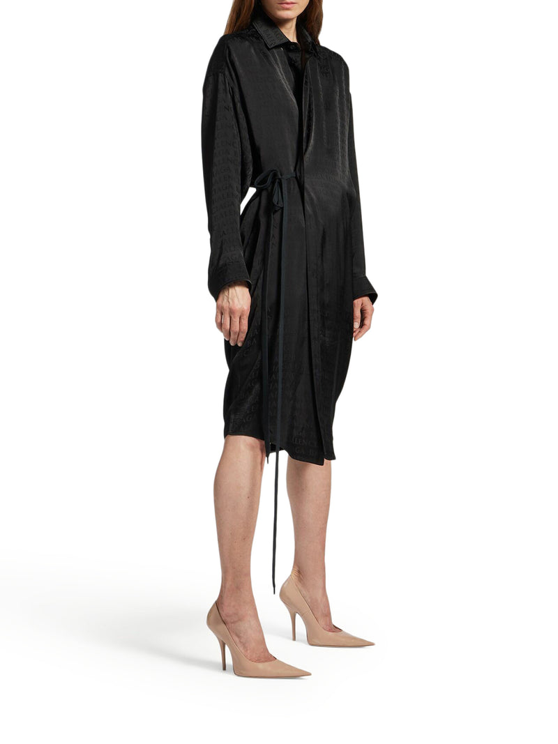 Balenciaga Women Cocoon Wrap Dress BALENCIAGA