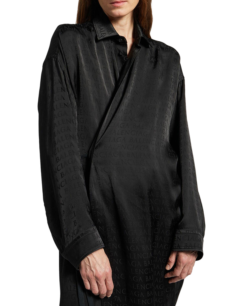 Balenciaga Women Cocoon Wrap Dress BALENCIAGA