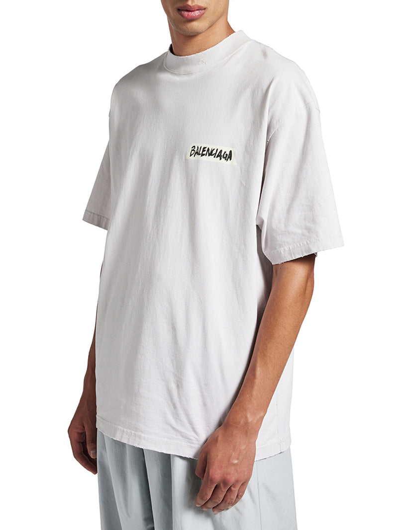 Balenciaga Men Men`S Medium Fit Masking Tape T-Shirt BALENCIAGA