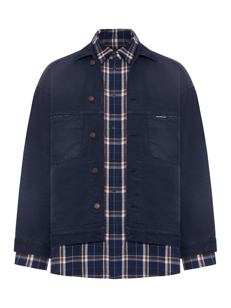 Balenciaga Men Patched Shirt-Jacket BALENCIAGA