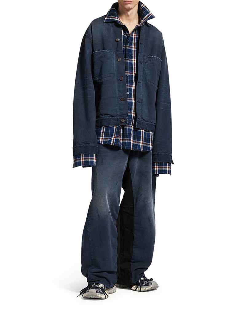 Balenciaga Men Patched Shirt-Jacket BALENCIAGA