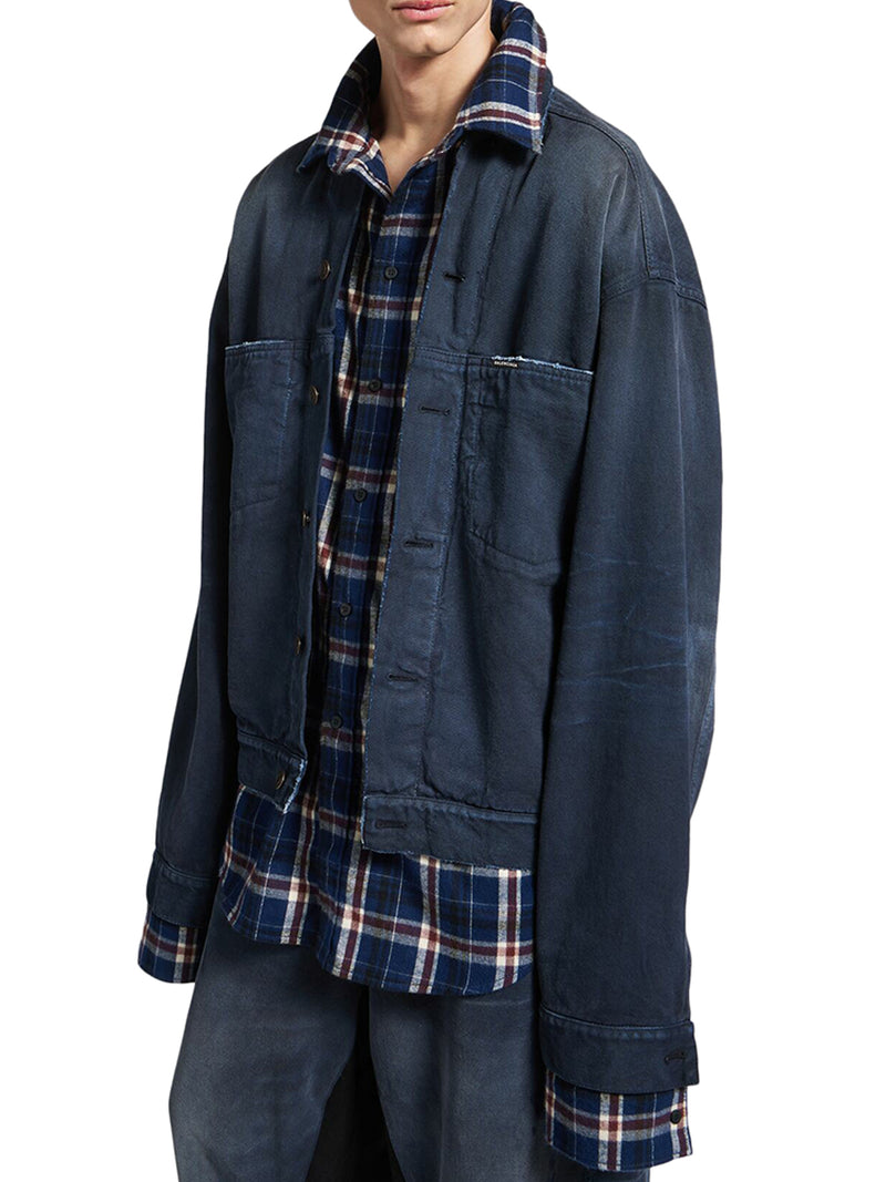 Balenciaga Men Patched Shirt-Jacket BALENCIAGA
