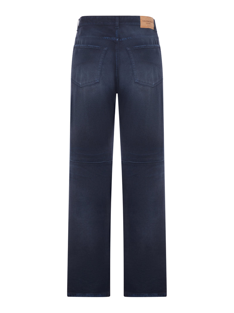 Balenciaga Men Wide Leg Denim Jeans BALENCIAGA