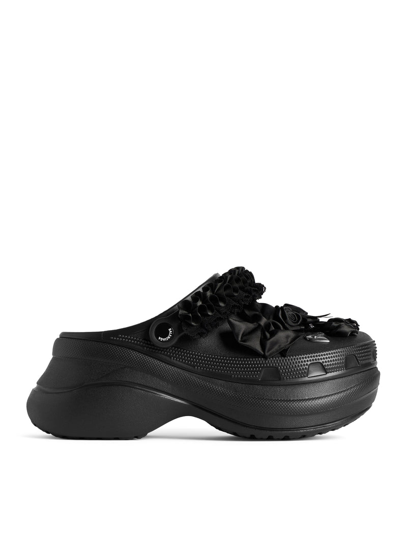 Balenciaga Women Crocs™ Jibbitz™ Sabot In Black BALENCIAGA