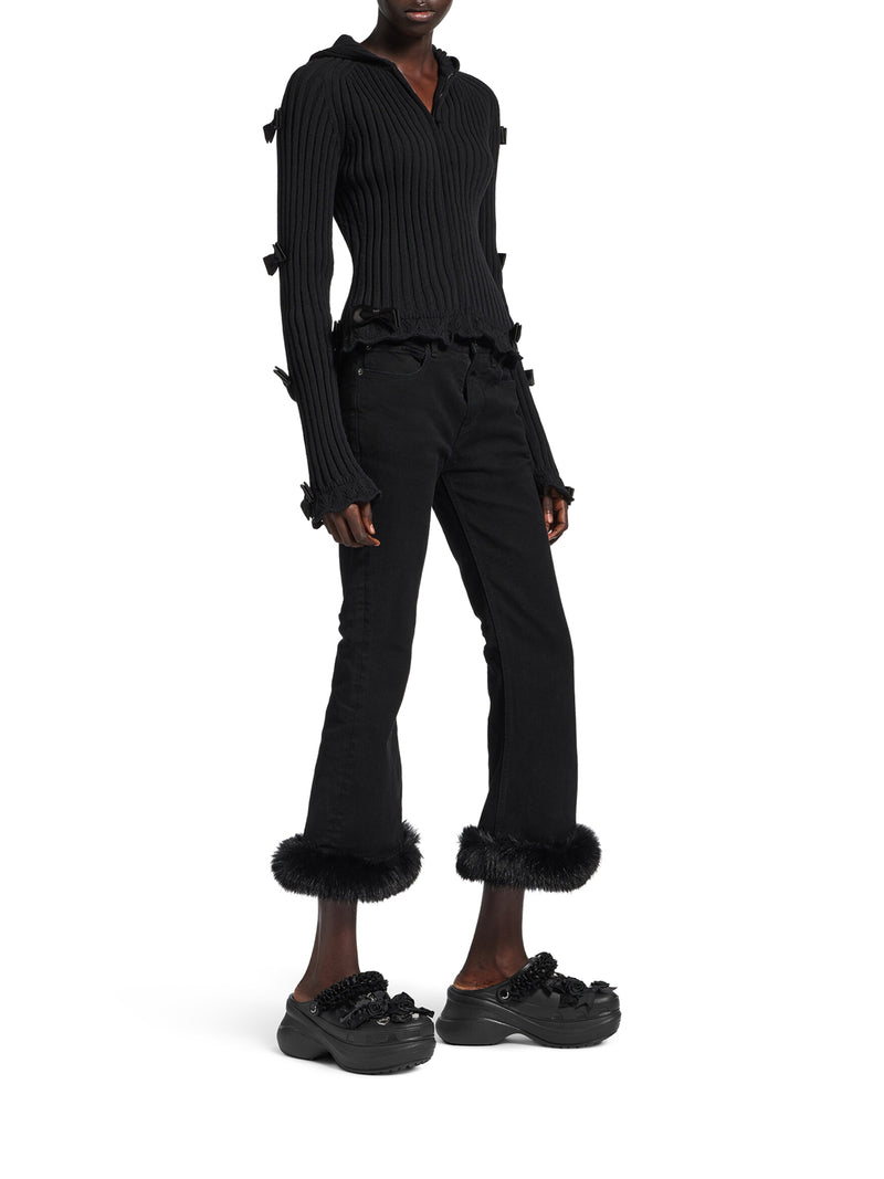 Balenciaga Women Crocs™ Jibbitz™ Sabot In Black BALENCIAGA