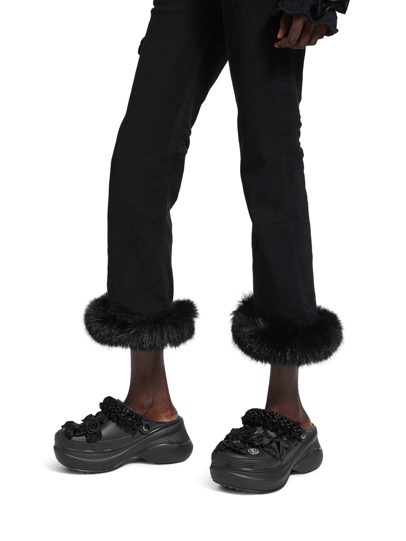 Balenciaga Women Crocs™ Jibbitz™ Sabot In Black BALENCIAGA