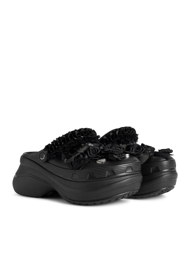Balenciaga Women Crocs™ Jibbitz™ Sabot In Black BALENCIAGA