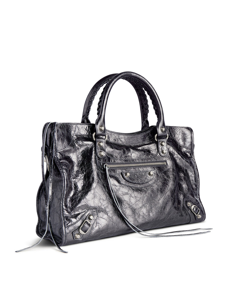 Balenciaga Women Le City Medium Bag In Steel Grey BALENCIAGA