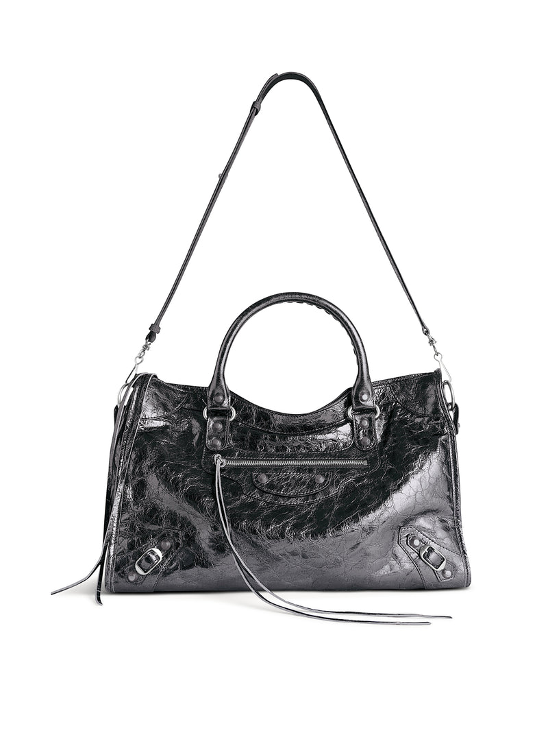 Balenciaga Women Le City Medium Bag In Steel Grey BALENCIAGA