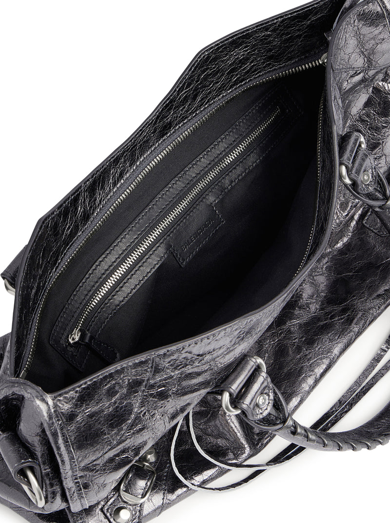 Balenciaga Women Le City Medium Bag In Steel Grey BALENCIAGA