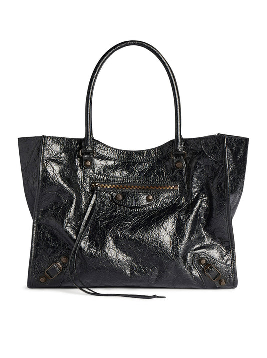 Balenciaga Women Le City Small Tote Bag In Black