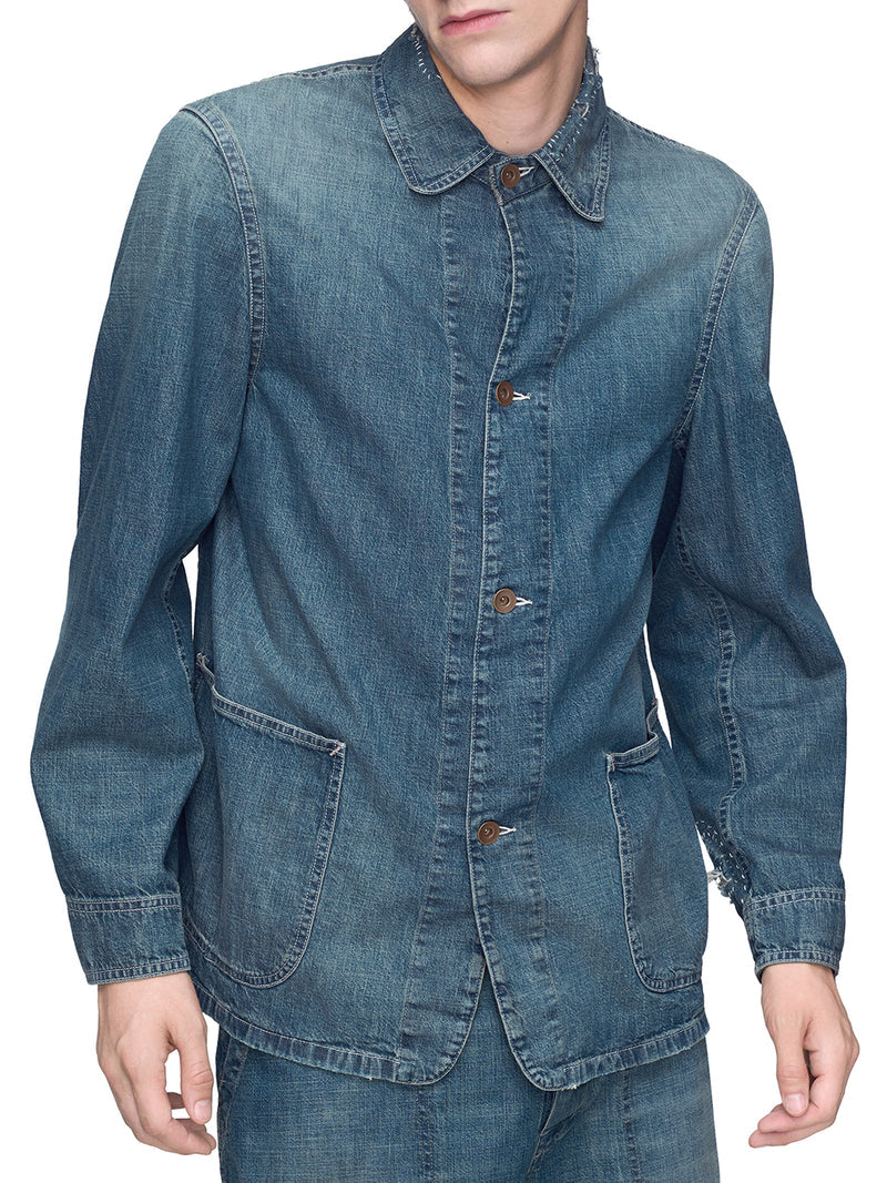 Maison Margiela Men Denim Caban Jacket MAISON MARGIELA