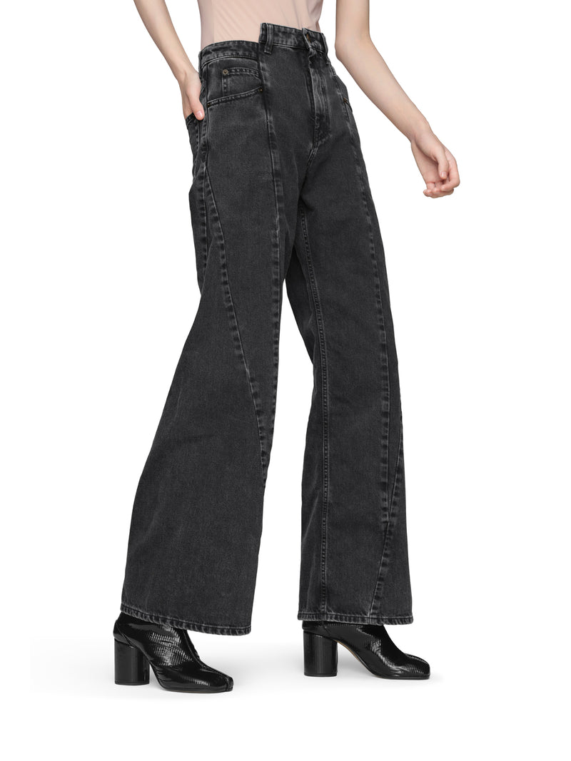 Maison Margiela Women Asymmetric 5-Pocket Denim Jeans MAISON MARGIELA