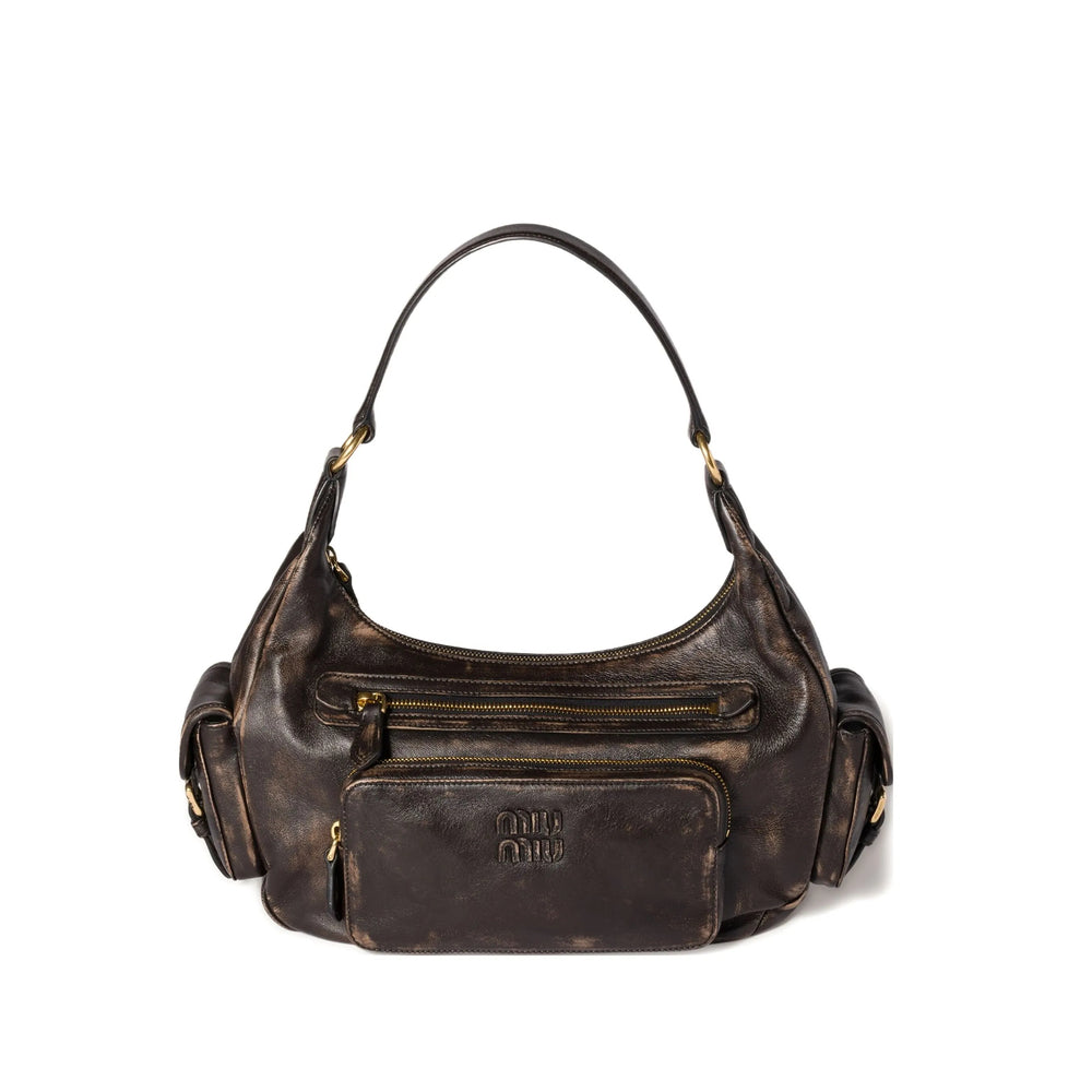 Miu Miu Brown Shoulder Bags Women MIU MIU
