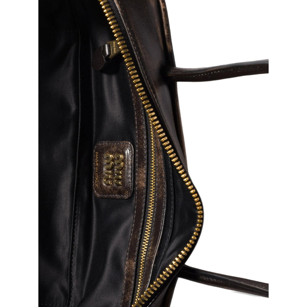 Miu Miu Brown Tote Bags Women MIU MIU