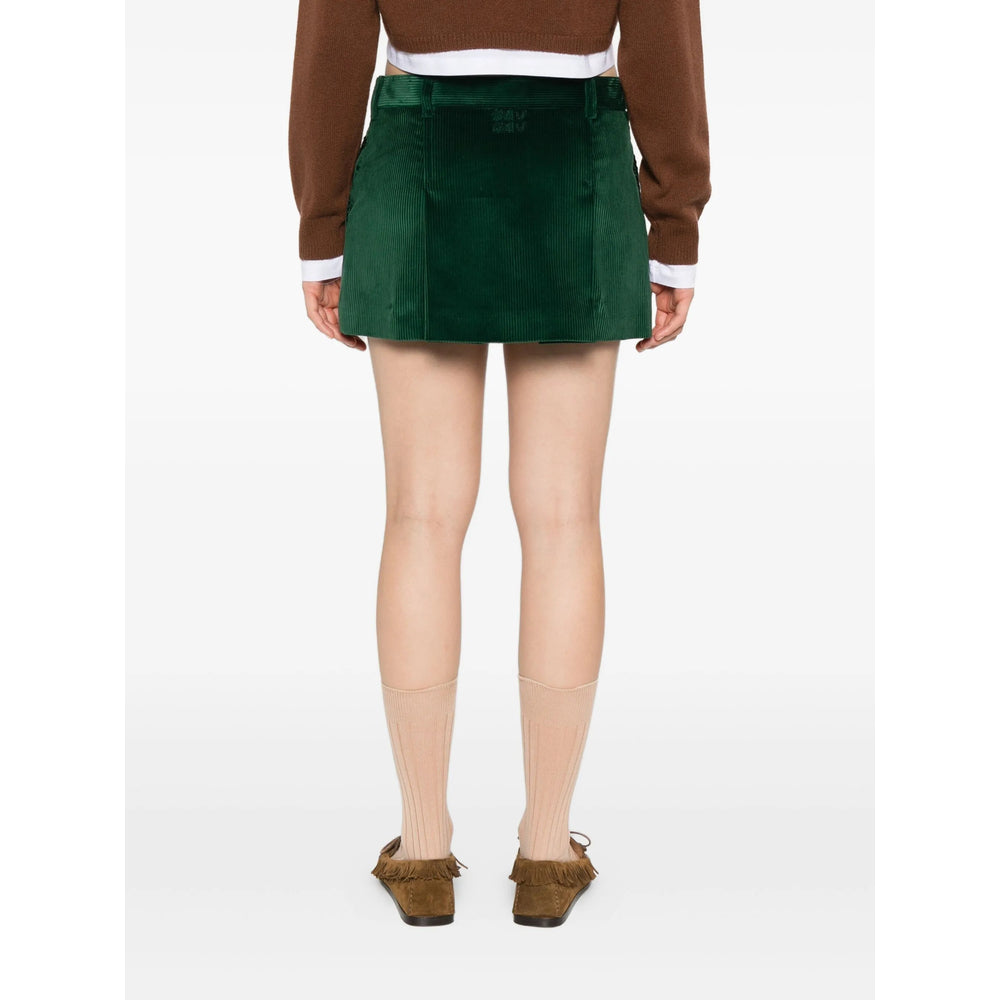 Miu Miu Green Skirts - Pleated Skirts Women.