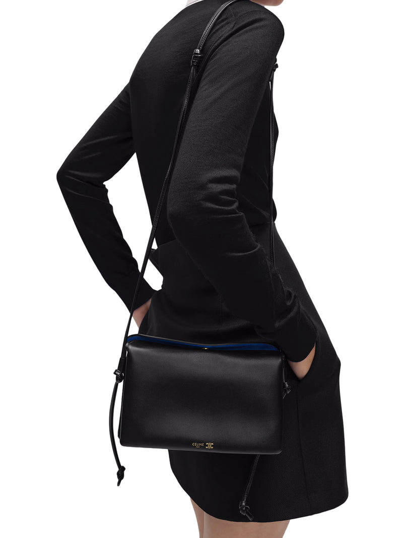 Celine Women Trio With Flap In Smooth Calfskin CELINE