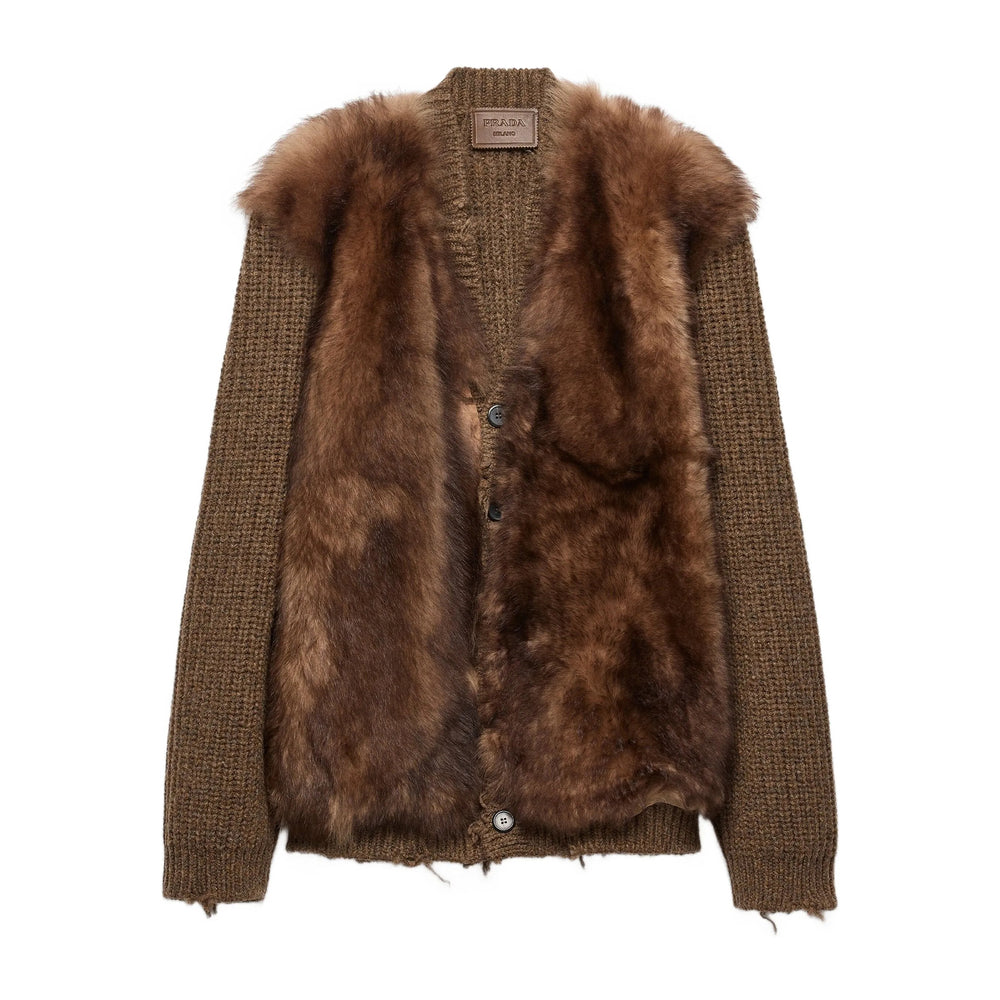 Prada Brown Sweaters & Knitwear - Cardigans Men PRADA