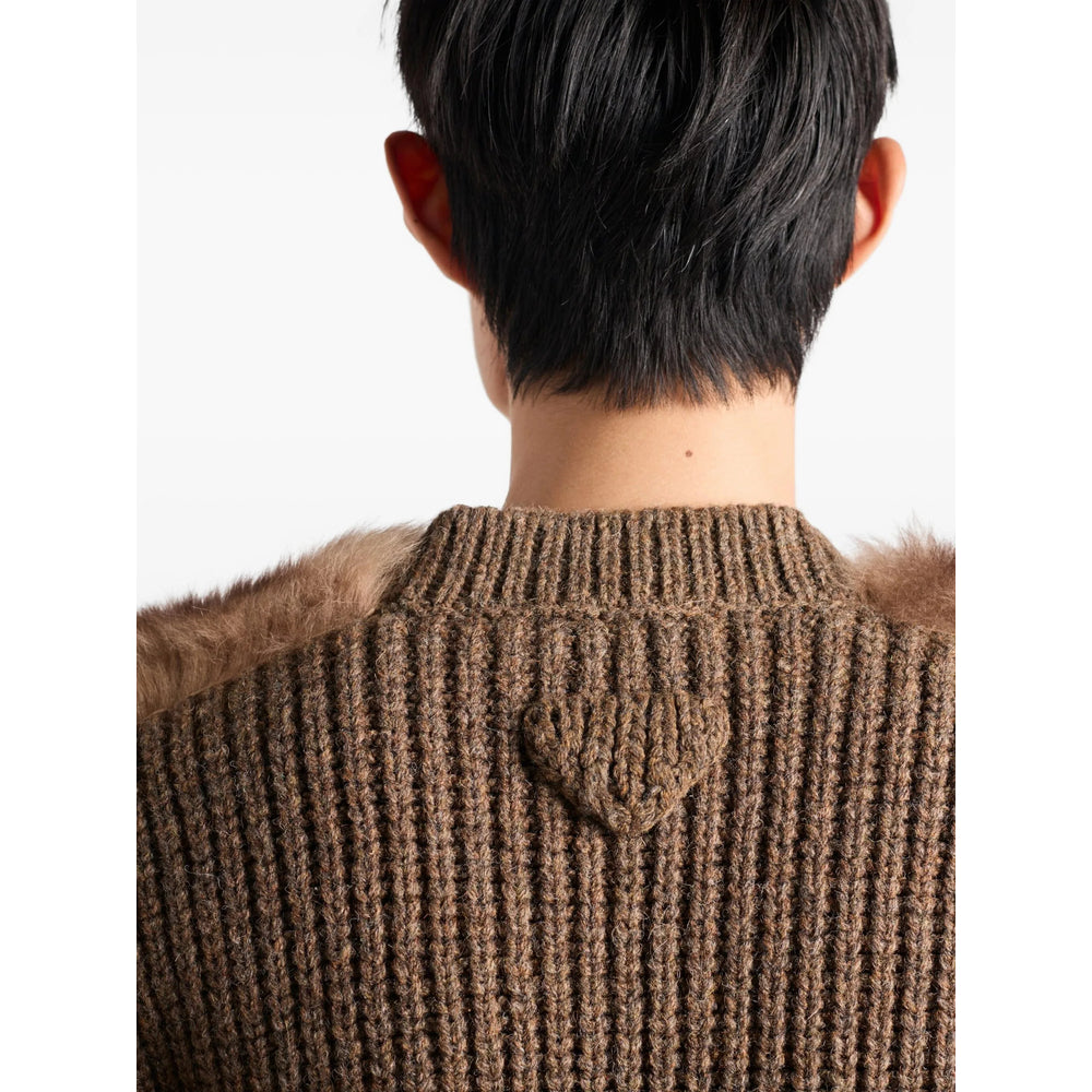 Prada Brown Sweaters & Knitwear - Cardigans Men PRADA