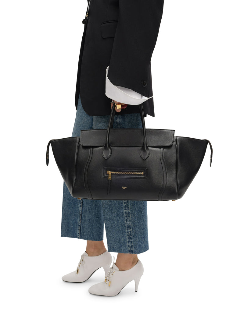 Celine Women Medium Luggage Bag In Soft Glossy Lambskin CELINE