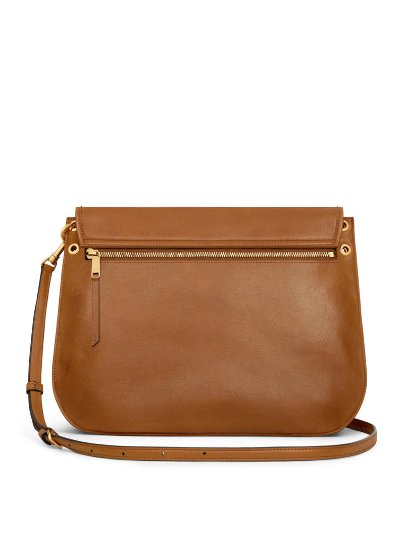 Celine Women Triomphe Soft Saddlebag In Soft Polished Calfskin CELINE