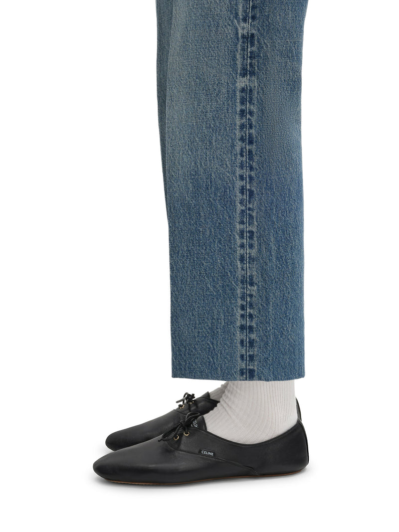 Celine Women Lambskin Lace-Up Ballet Flats CELINE